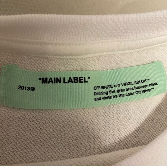 Off White Diagonal Caravaggio crewneck - Picture 3 of 5